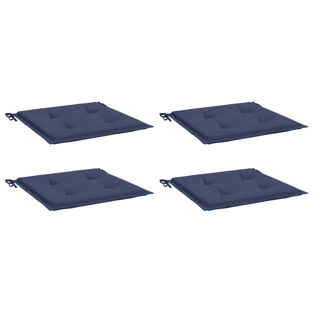 Pallet cushions set of 4 navy blue 40x40x3cm oxford fabric