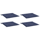 Pallet cushions set of 4 navy blue 40x40x3cm oxford fabric