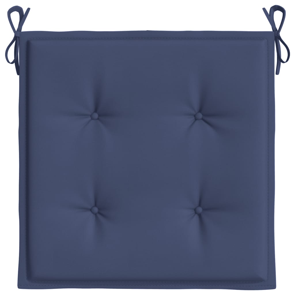 Pallet cushions set of 4 navy blue 40x40x3cm oxford fabric