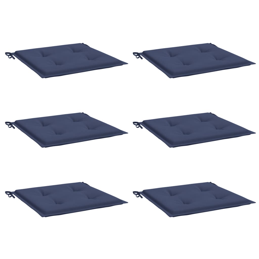 Coussins de palette lot de 6 bleu marine 40x40x3cm tissu oxford