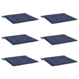 Coussins de palette lot de 6 bleu marine 40x40x3cm tissu oxford