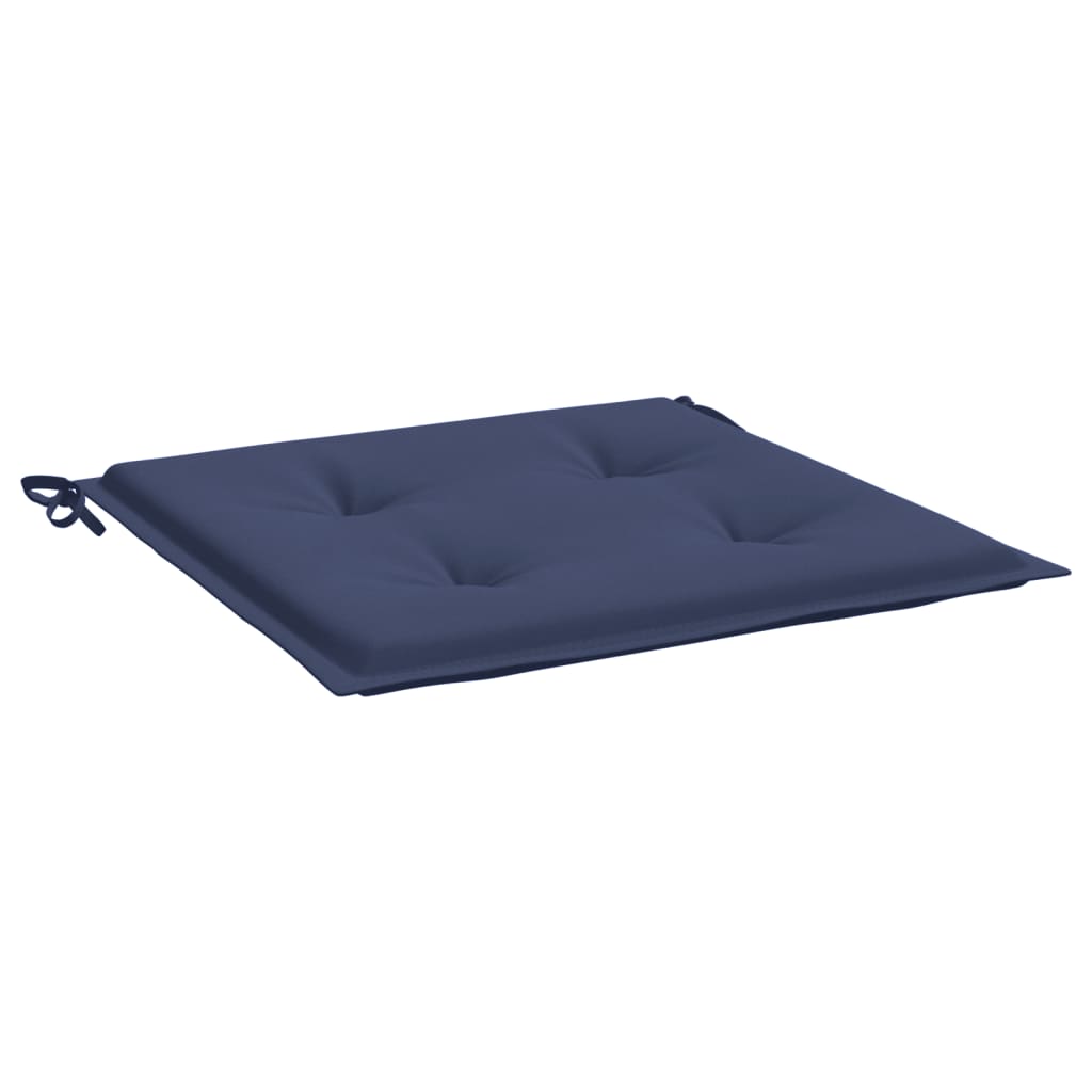 Coussins de palette lot de 2 bleu marine 50x50x3 cm