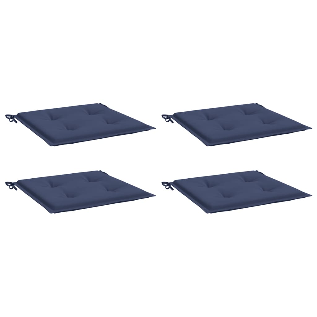 Coussins de palette lot de 4 bleu marine 50x50x3cm tissu oxford