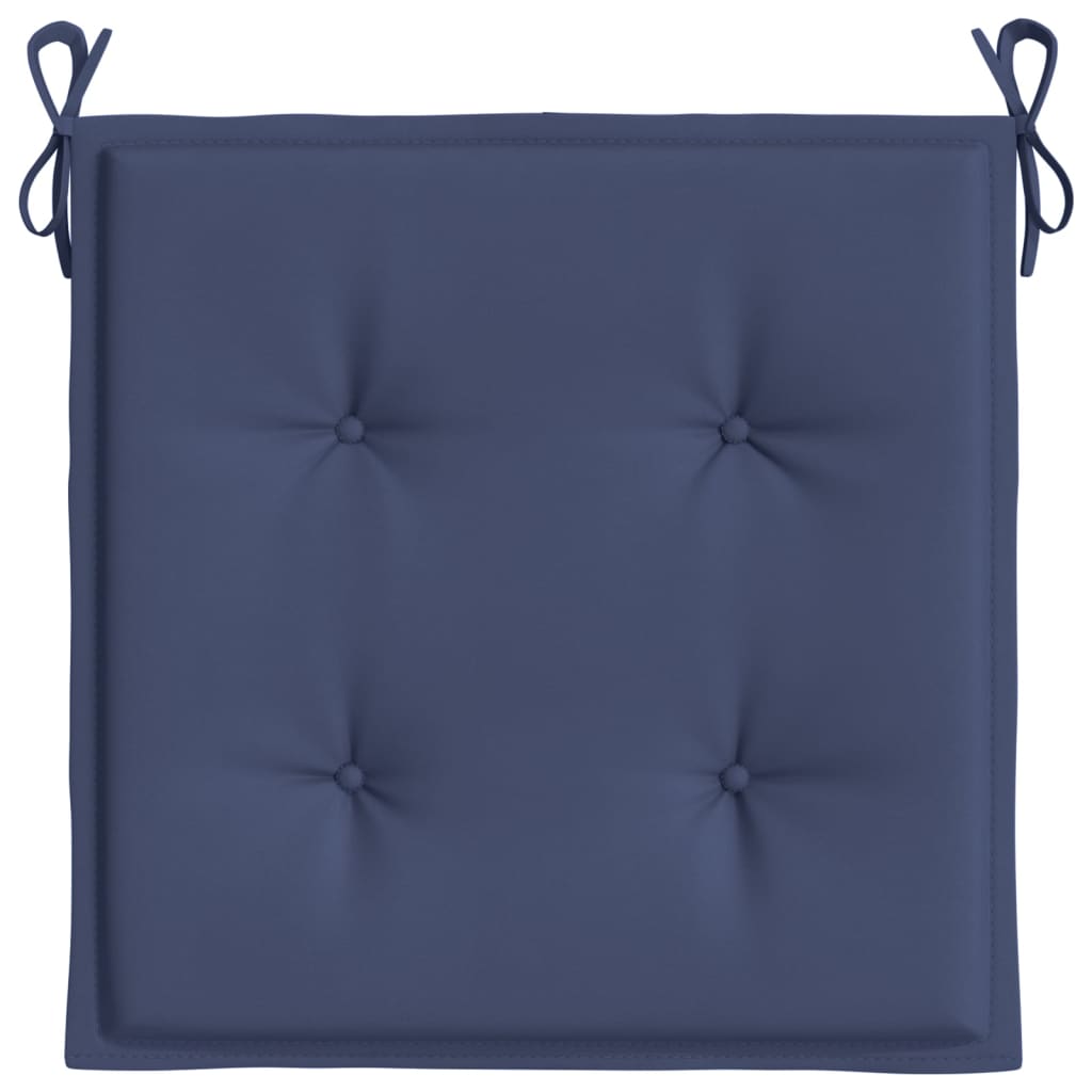 Coussins de palette lot de 4 bleu marine 50x50x3cm tissu oxford