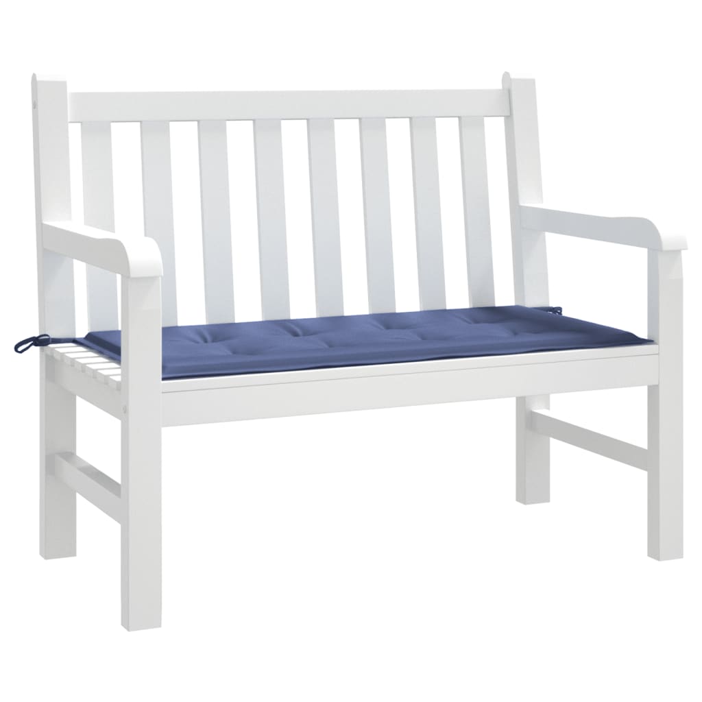 Coussin de banc de jardin bleu marine 100x50x3 cm tissu oxford