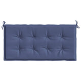 Coussin de banc de jardin bleu marine 100x50x3 cm tissu oxford