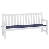 Coussin de banc de jardin bleu marine 200x50x3 cm tissu oxford