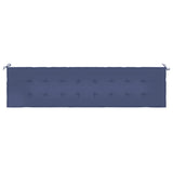 Coussin de banc de jardin bleu marine 200x50x3 cm tissu oxford