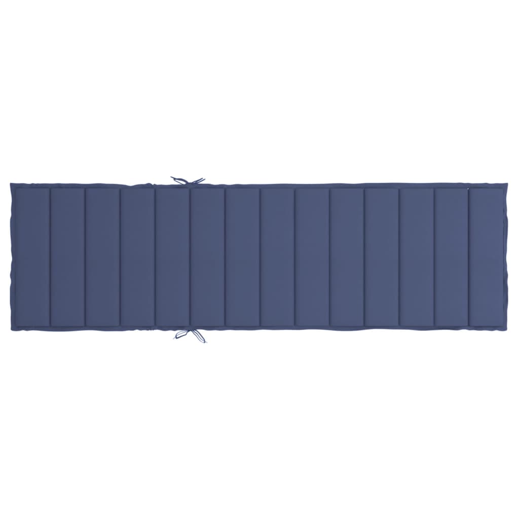 Coussin de chaise longue bleu marine tissu oxford