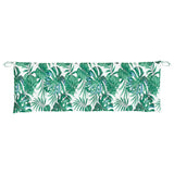 Coussin de banc de jardin motif de feuilles 150x50x7 cm