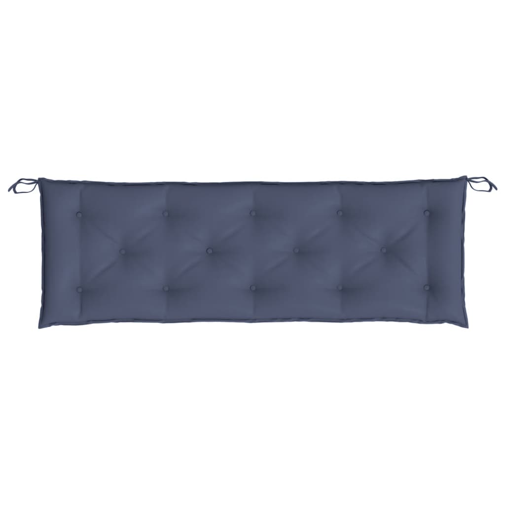 Coussin de banc de jardin bleu marine 150x50x7 cm tissu oxford