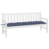 Coussin de banc de jardin bleu marine 180x50x7 cm tissu oxford