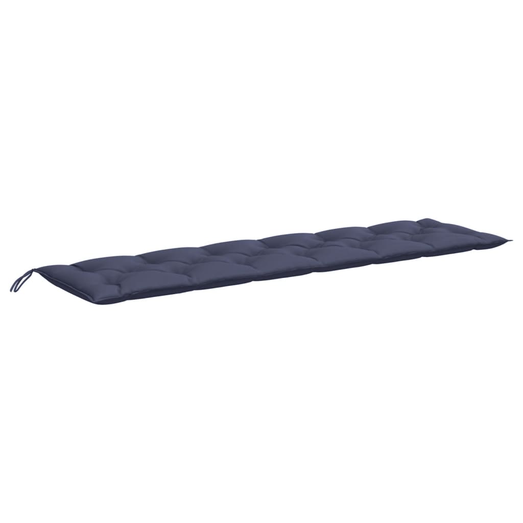 Coussin de banc de jardin bleu marine 200x50x7 cm tissu oxford