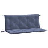 Coussins de banc de jardin lot de 2 bleu marine 120x50x7 cm