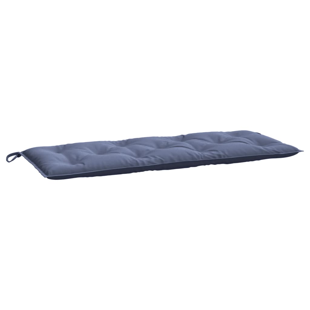 Coussins de banc de jardin lot de 2 bleu marine 120x50x7 cm