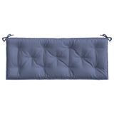 Coussins de banc de jardin lot de 2 bleu marine 120x50x7 cm