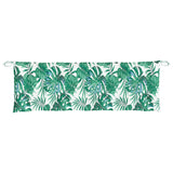 Coussins de banc de jardin lot de 2 motif de feuilles