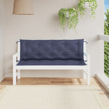 Gartenbankauflagen 2er-Set Marineblau 150x50x7 cm