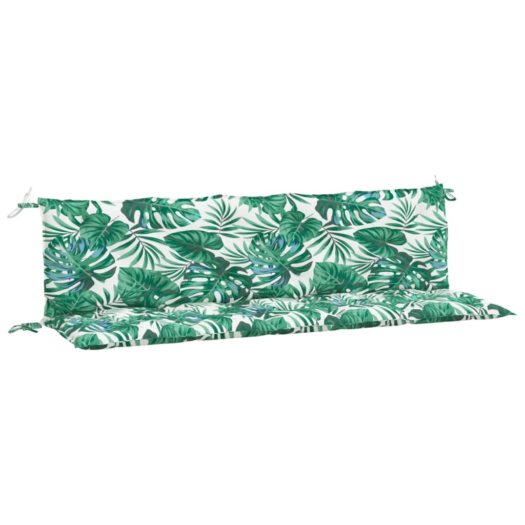 Coussins de banc de jardin lot de 2 motif de feuilles