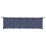 Coussins de banc de jardin lot de 2 bleu marine 180x50x7 cm