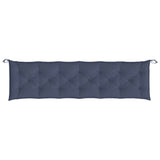 Coussins de banc de jardin lot de 2 bleu marine 200x50x7 cm