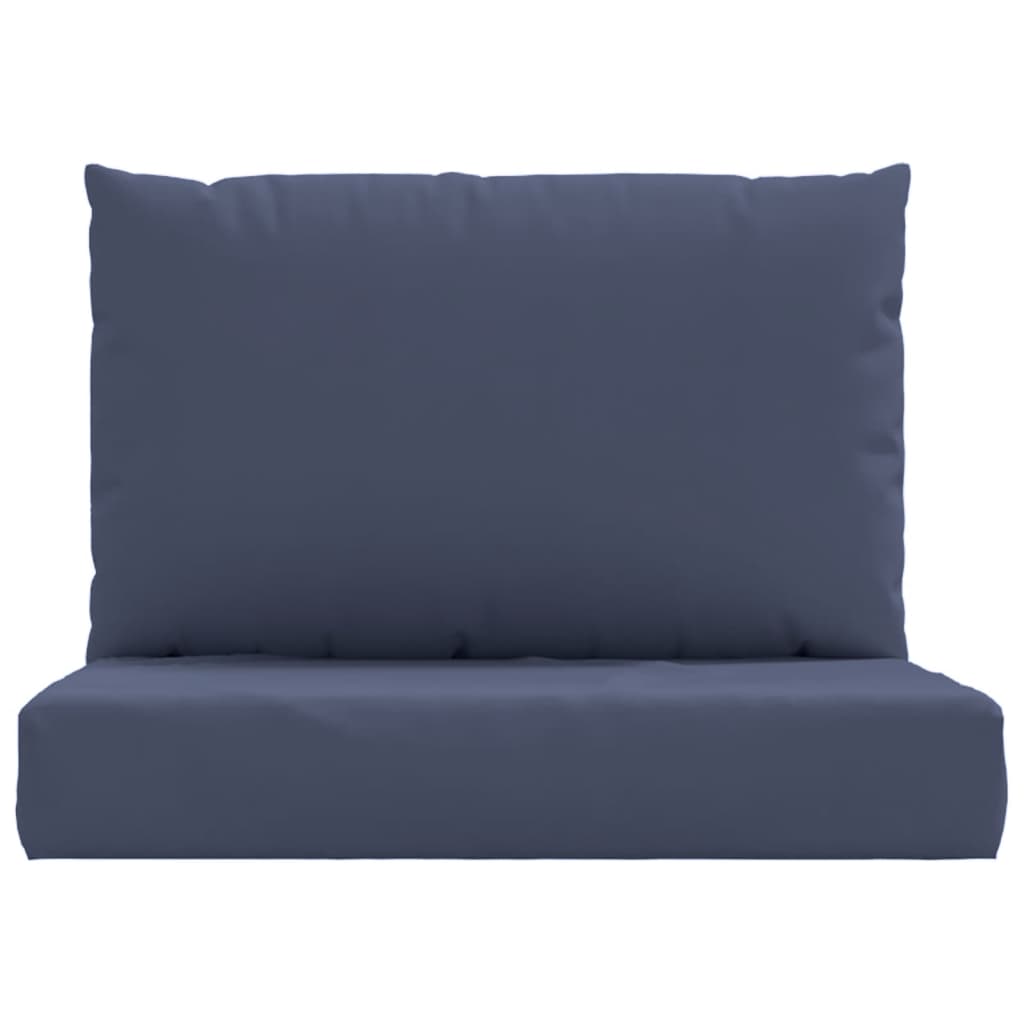 Coussins de palette lot de 2 bleu marine tissu