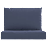 Coussins de palette lot de 2 bleu marine tissu