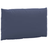 Coussins de palette lot de 2 bleu marine tissu