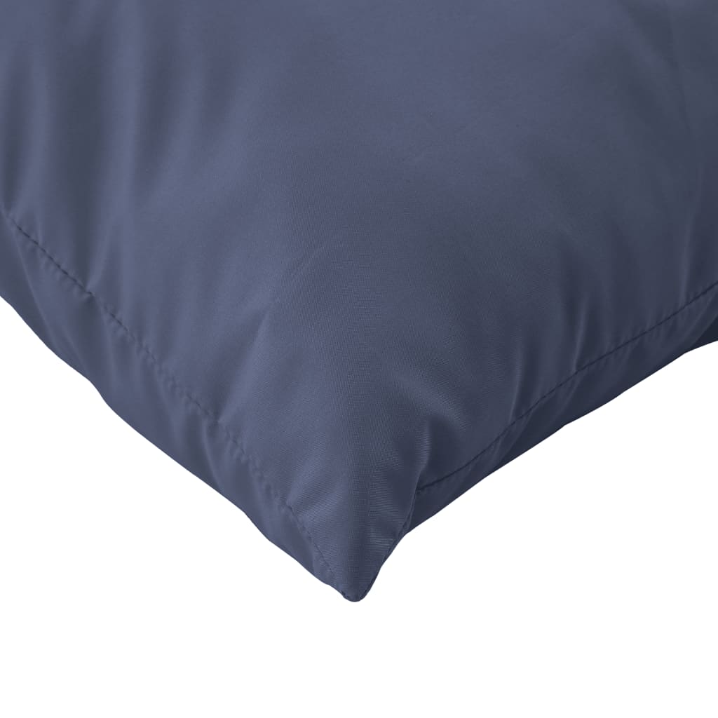 Coussins de palette lot de 2 bleu marine tissu