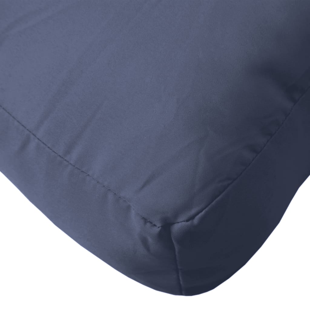 Coussins de palette lot de 2 bleu marine tissu