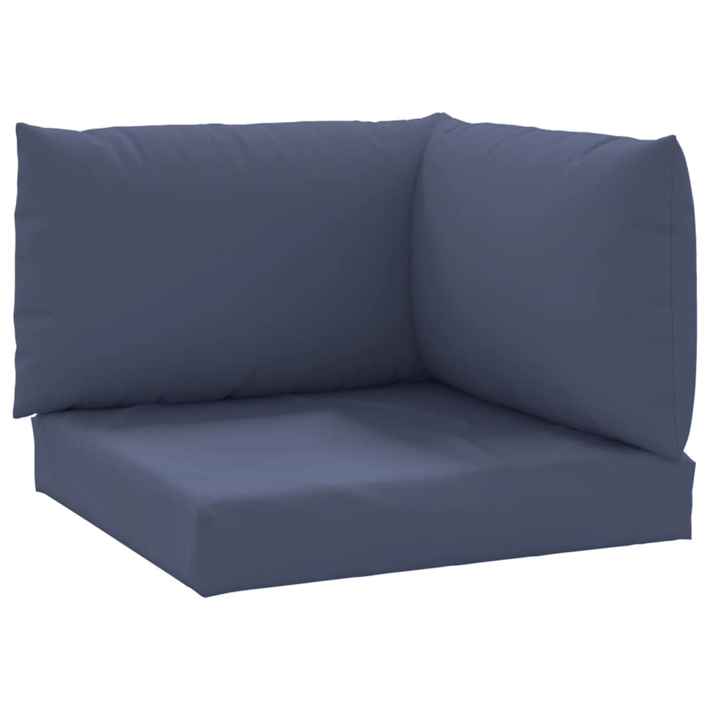 Coussins de palette lot de 3 bleu marine tissu oxford