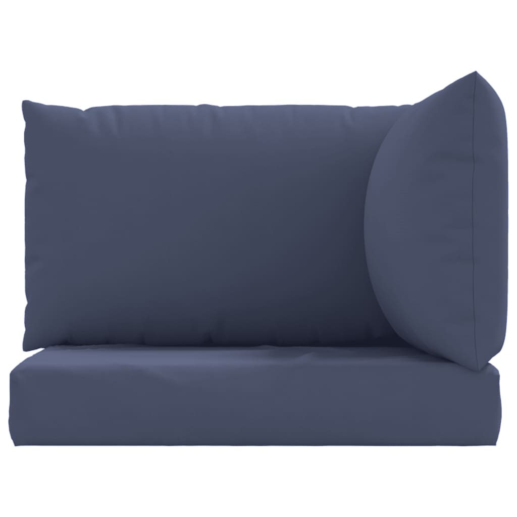 Coussins de palette lot de 3 bleu marine tissu oxford