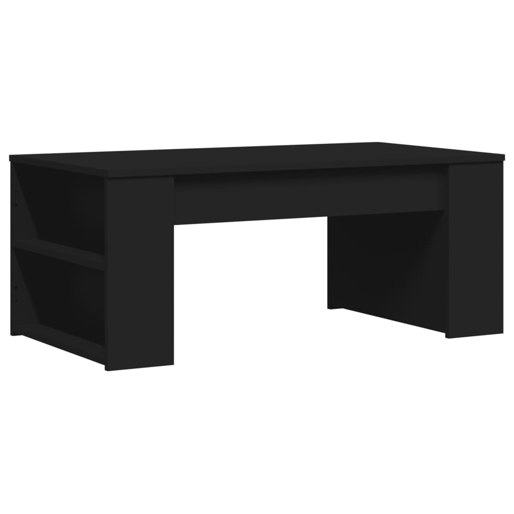 Table basse noir 102x55x42 cm bois d'ingénierie