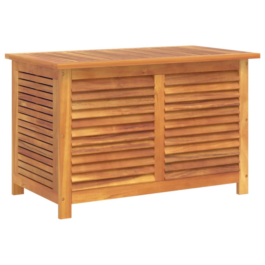 Garden storage box shutters 90x50x56 cm acacia wood