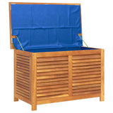 Boîte de rangement de jardin persiennes 90x50x56 cm bois acacia