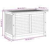 Garden storage box shutters 90x50x56 cm acacia wood