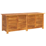 Garden storage box shutters 150x50x56cm acacia wood