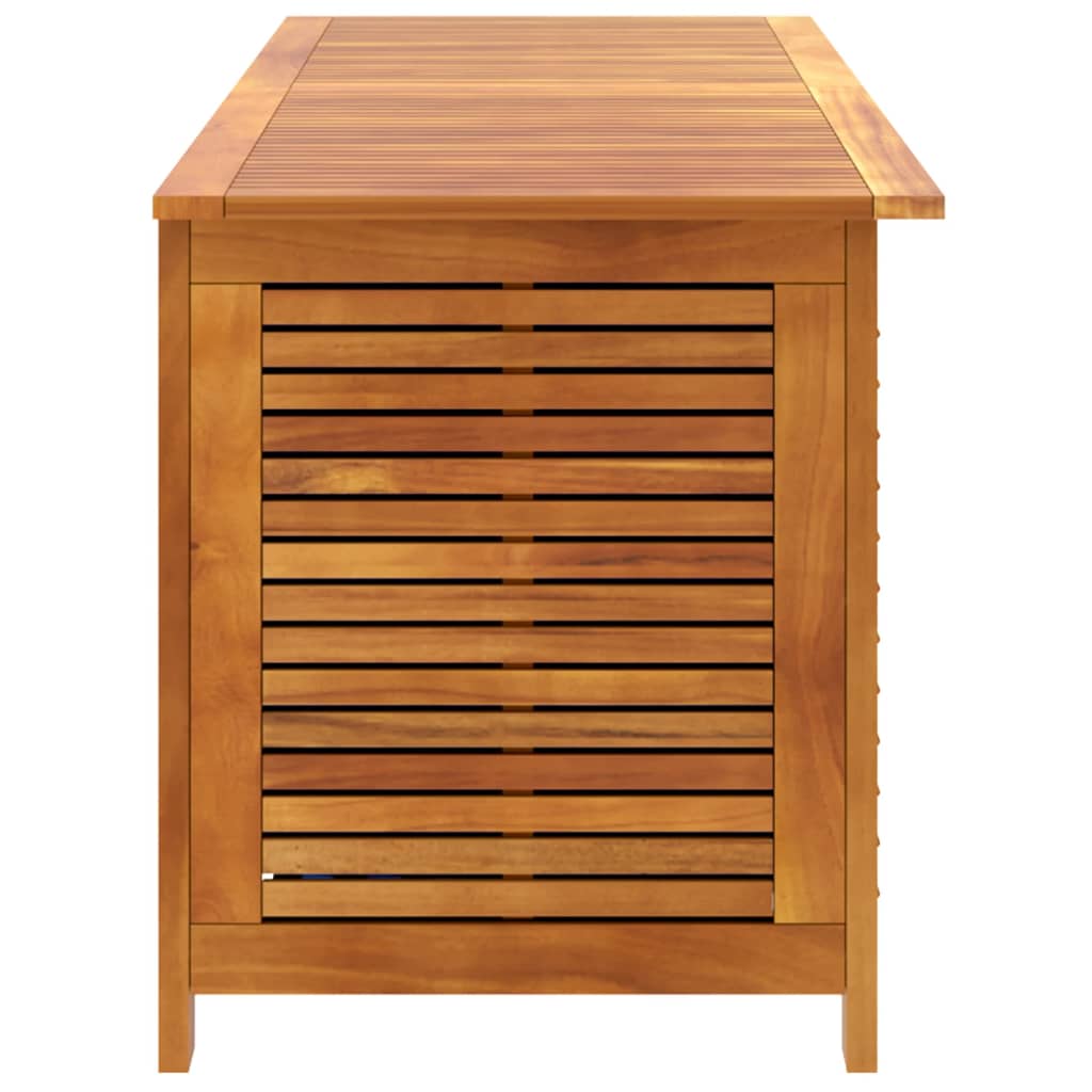 Garden storage box shutters 150x50x56cm acacia wood