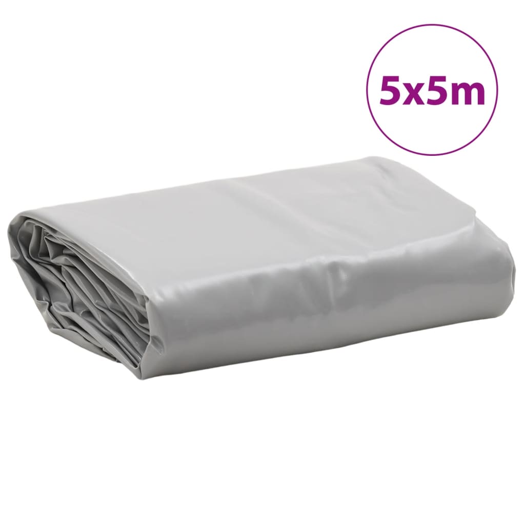 Bâche gris 5x5 m 650 g/m²