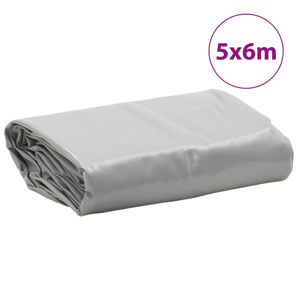 Bâche gris 5x6 m 650 g/m²