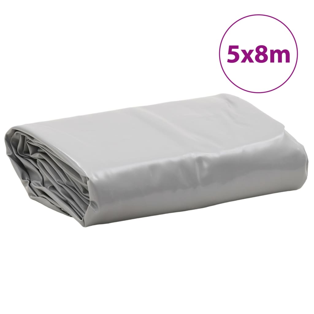 Bâche gris 5x8 m 650 g/m²