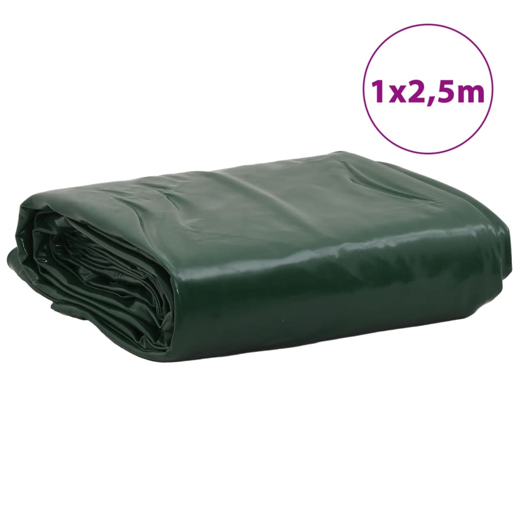 Bâche vert 1x2,5 m 650 g/m²