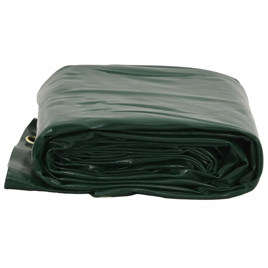 Green tarpaulin 2.5x4.5 m 650 g/m²