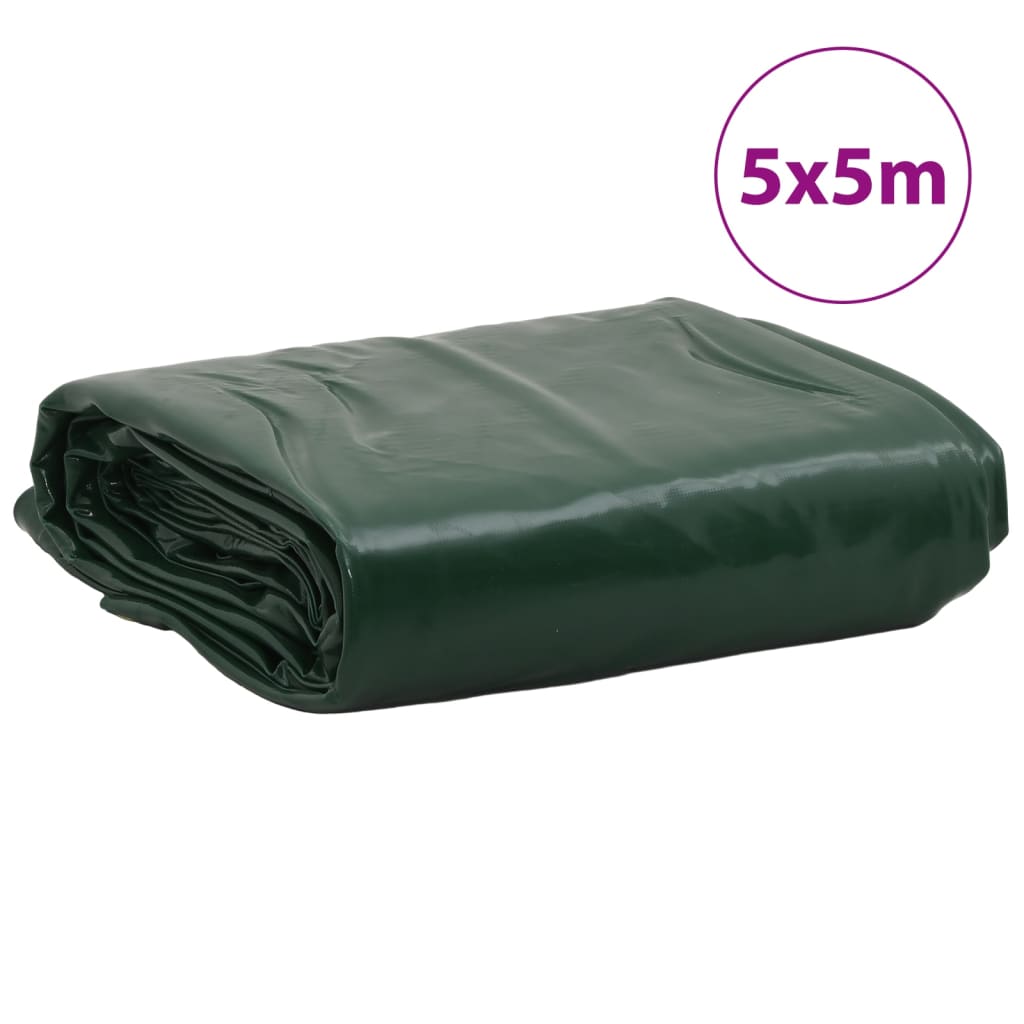 Bâche vert 5x5 m 650 g/m²