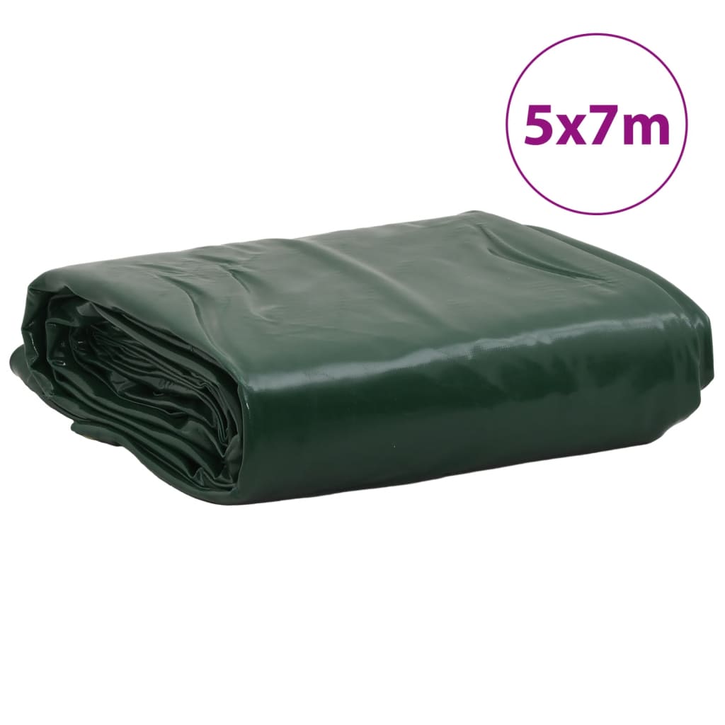 Bâche vert 5x7 m 650 g/m²