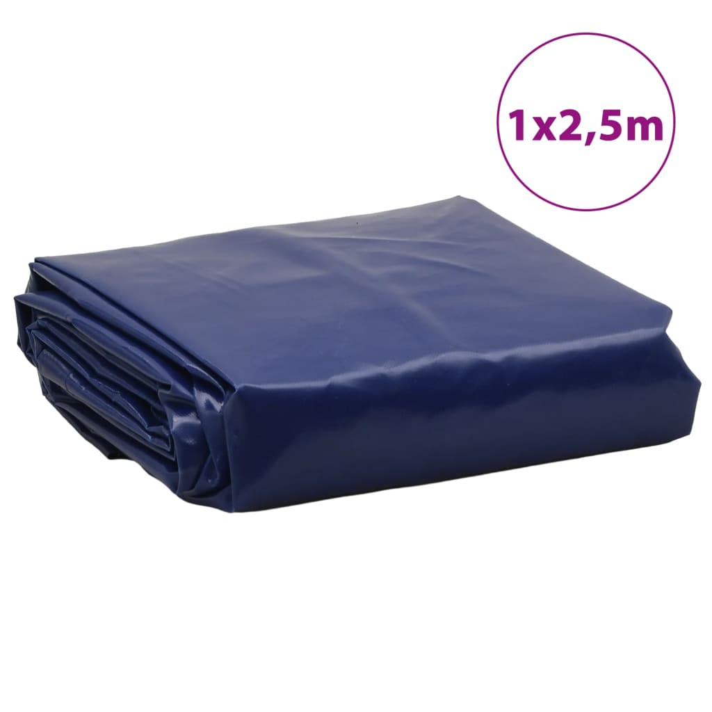 Bâche bleu 1x2,5 m 650 g/m²