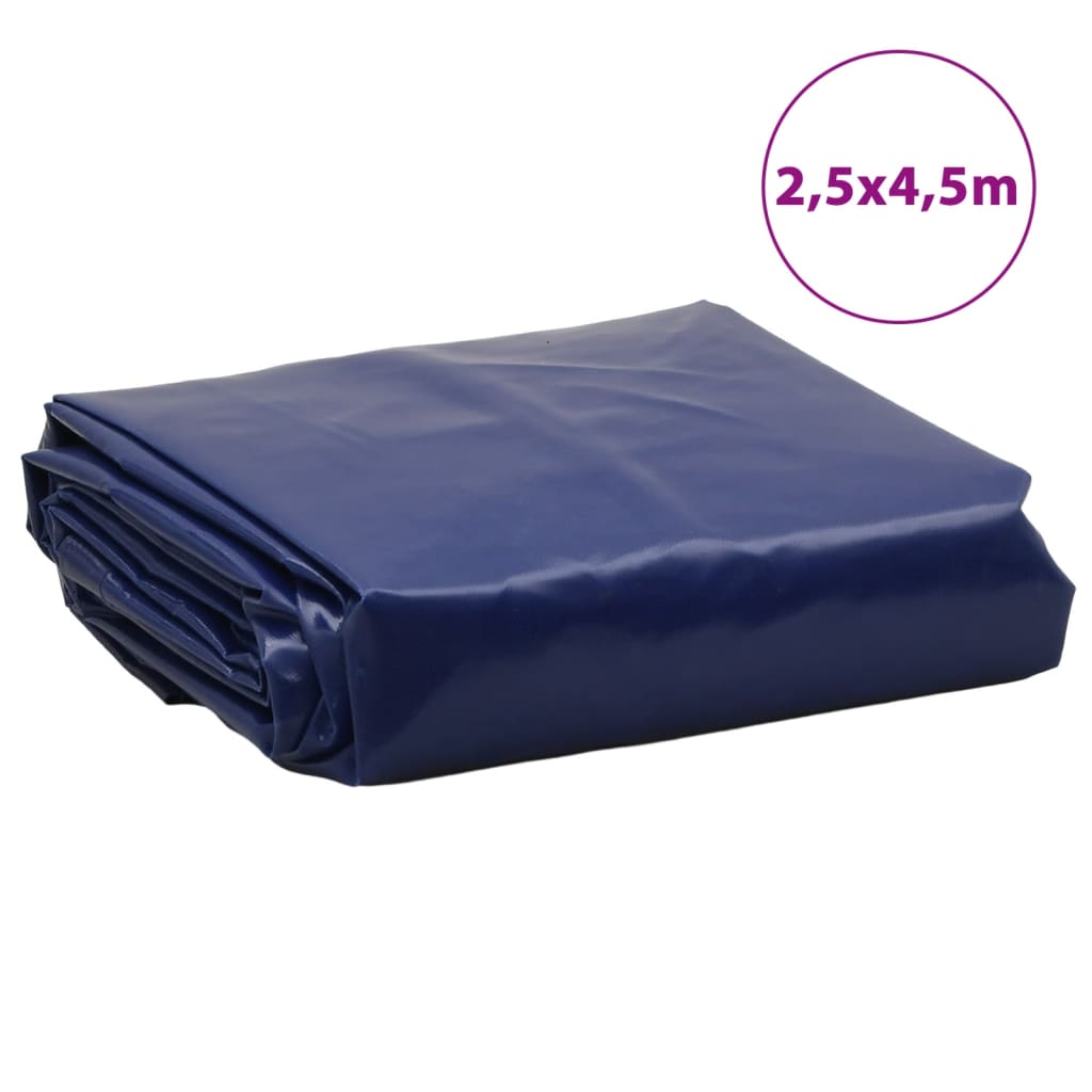 Bâche bleu 2,5x4,5 m 650 g/m²