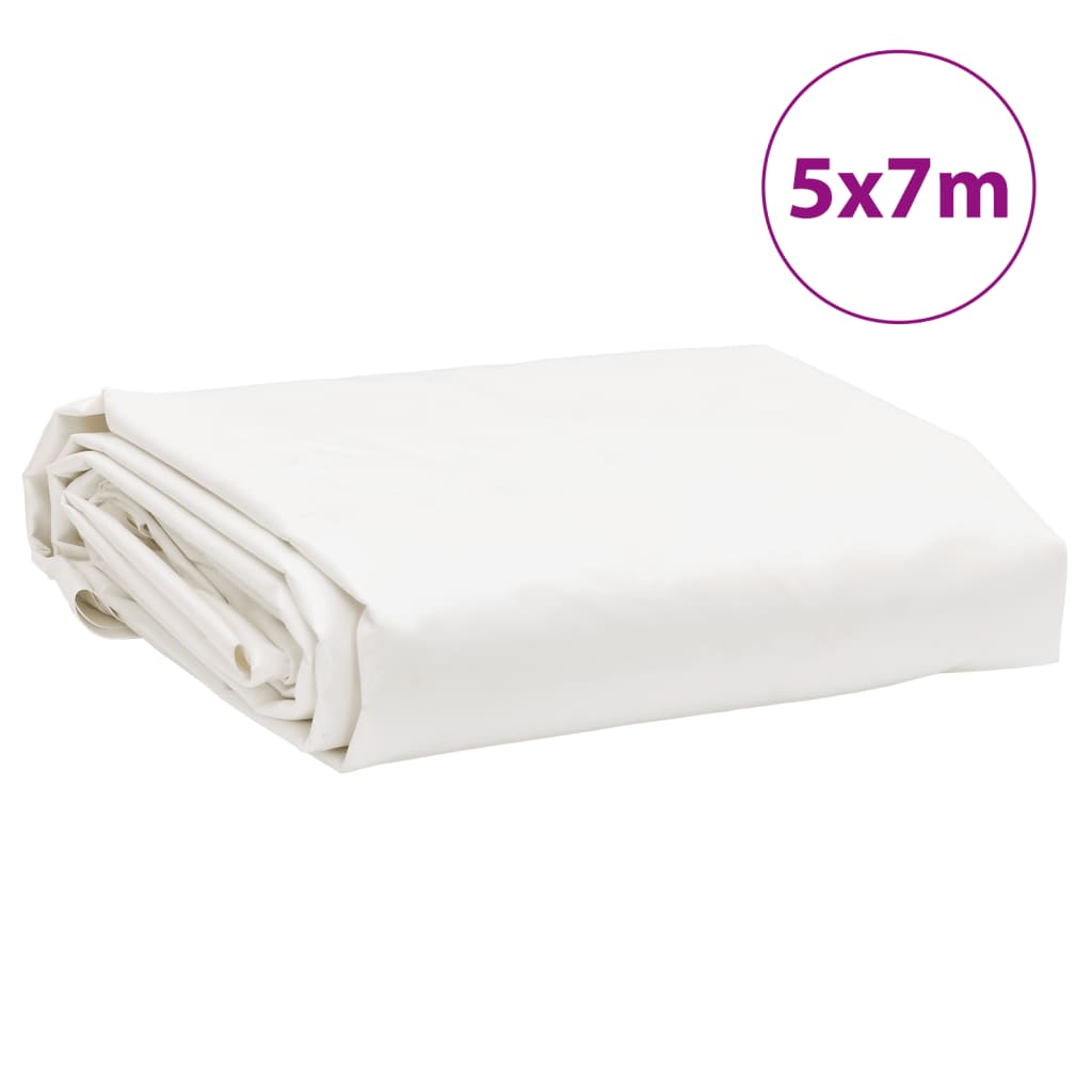 Bâche blanc 5x7 m 650 g/m²