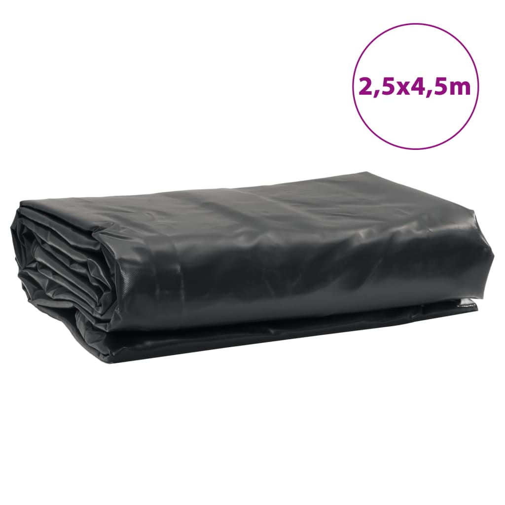 Bâche noir 2,5x4,5 m 650 g/m²