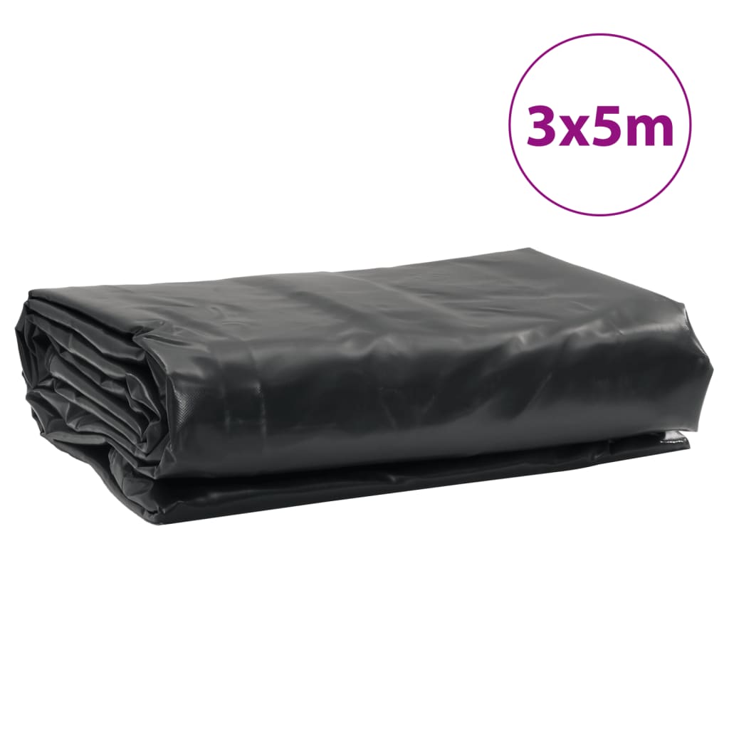 Bâche anthracite 3x5 m 650 g/m²